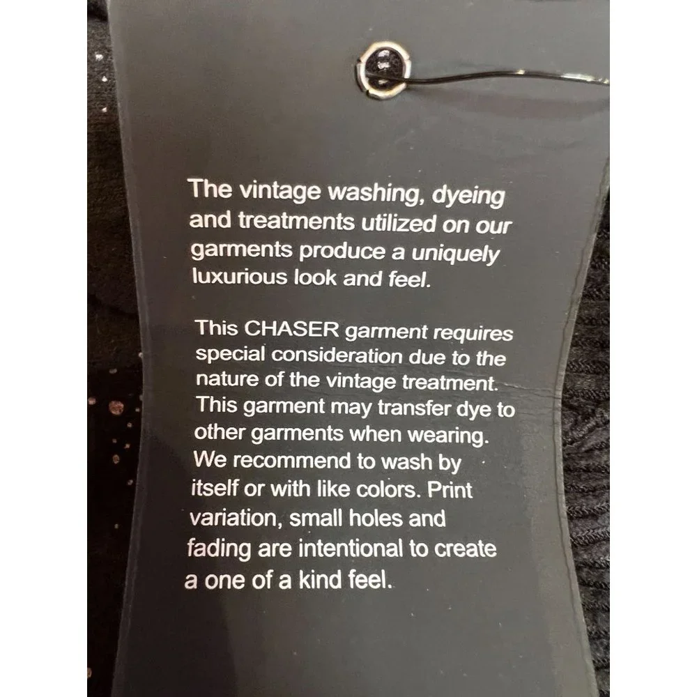 Chaser Black Mystical Star Print Bliss Knit Shirred Jogger Pants Black Purple S - Picture 4 of 13